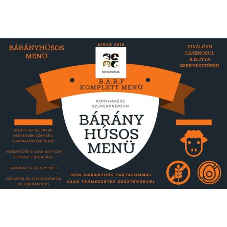 BARF ECO (vacuum) Lamb menu 1000g