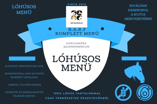 BARF ECO (vákuum) lóhúsos menü 1000g